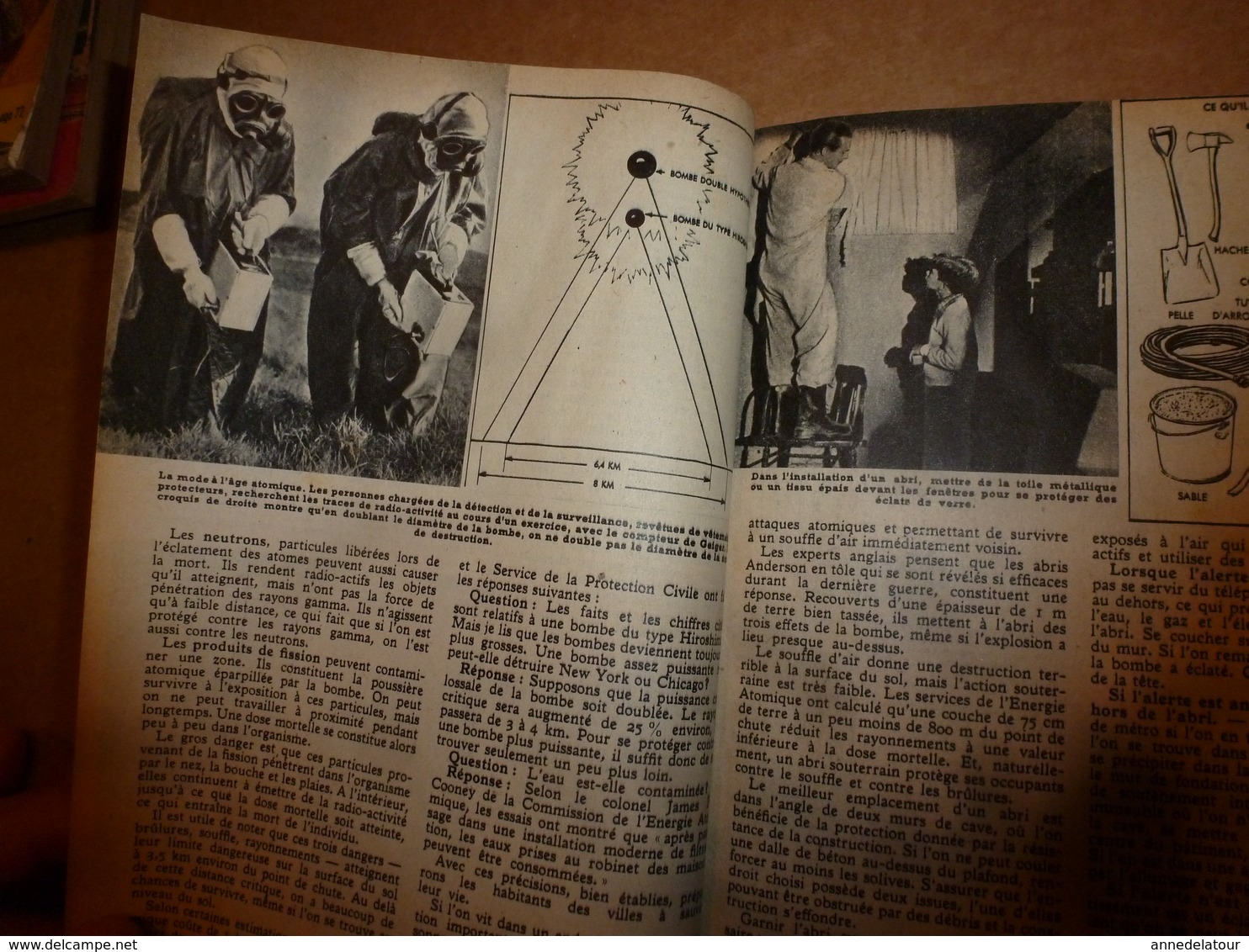 1951 MÉCANIQUE POPULAIRE:Des arbres neufs avec vieux;J'ai 1 million de grenouilles;Gravure sur pierre;Travail-bambou;etc