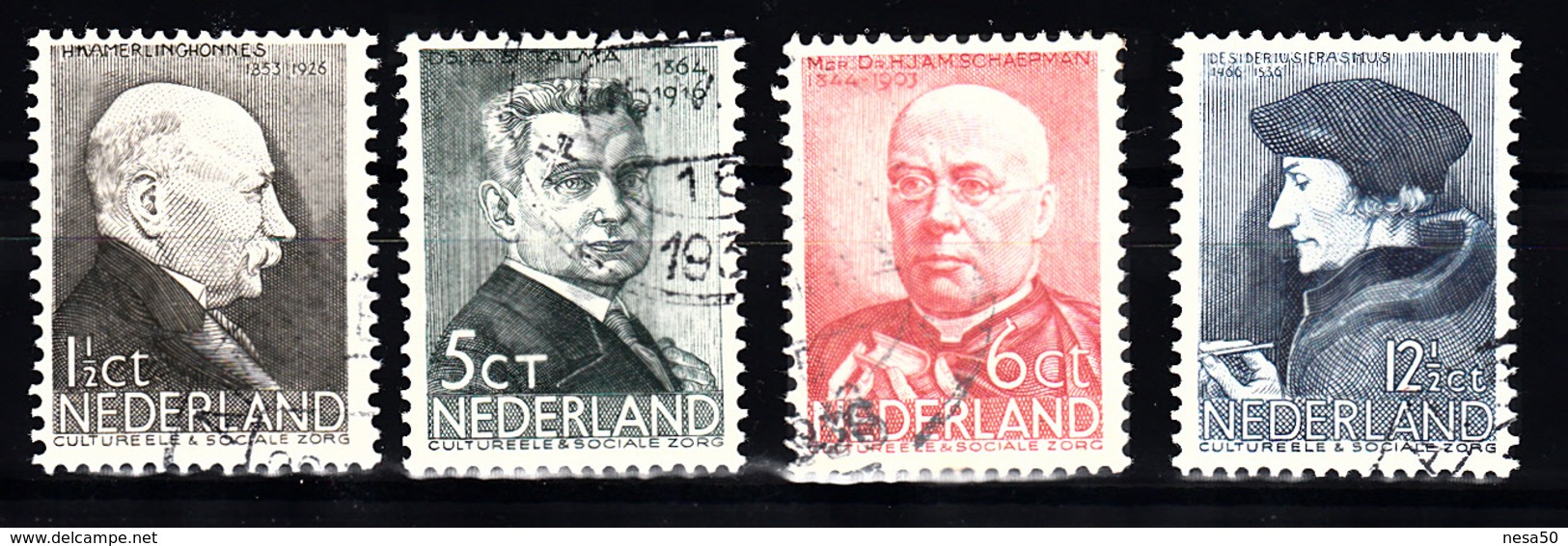 Nederland 1936 Nvph Nr 283 - 286, Mi Nr 291 - 294, Zomerzegels - Gebruikt