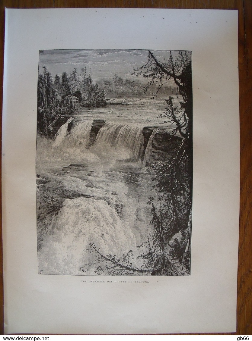 Trenton Falls, New York.  Gravure    1880 - Collections