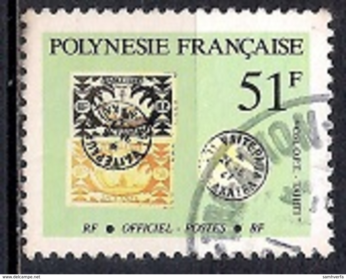 French Polynesia 1994 - On Service, Postal History - Usados