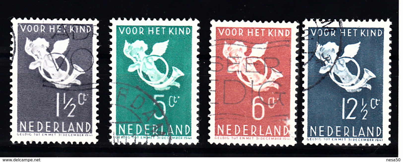 Nederland 1936 Nvph Nr 289 - 292, Mi Nr 297 - 300 , Kinderzegels - Gebruikt