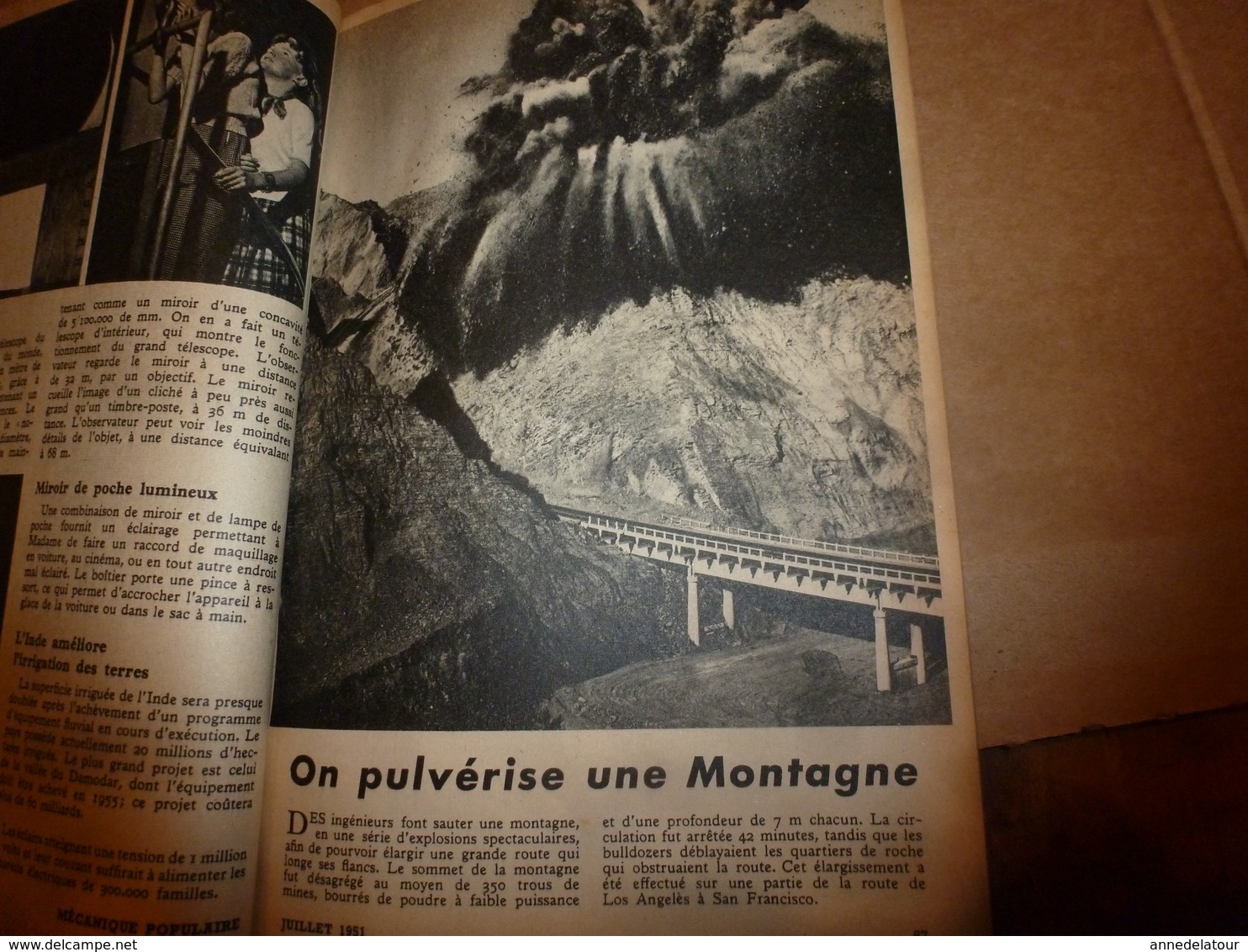 1951 MÉCANIQUE POPULAIRE:Faire sa maison; Construction d'une maison en contre-plaqué;Faire durer le gouttières ;etc