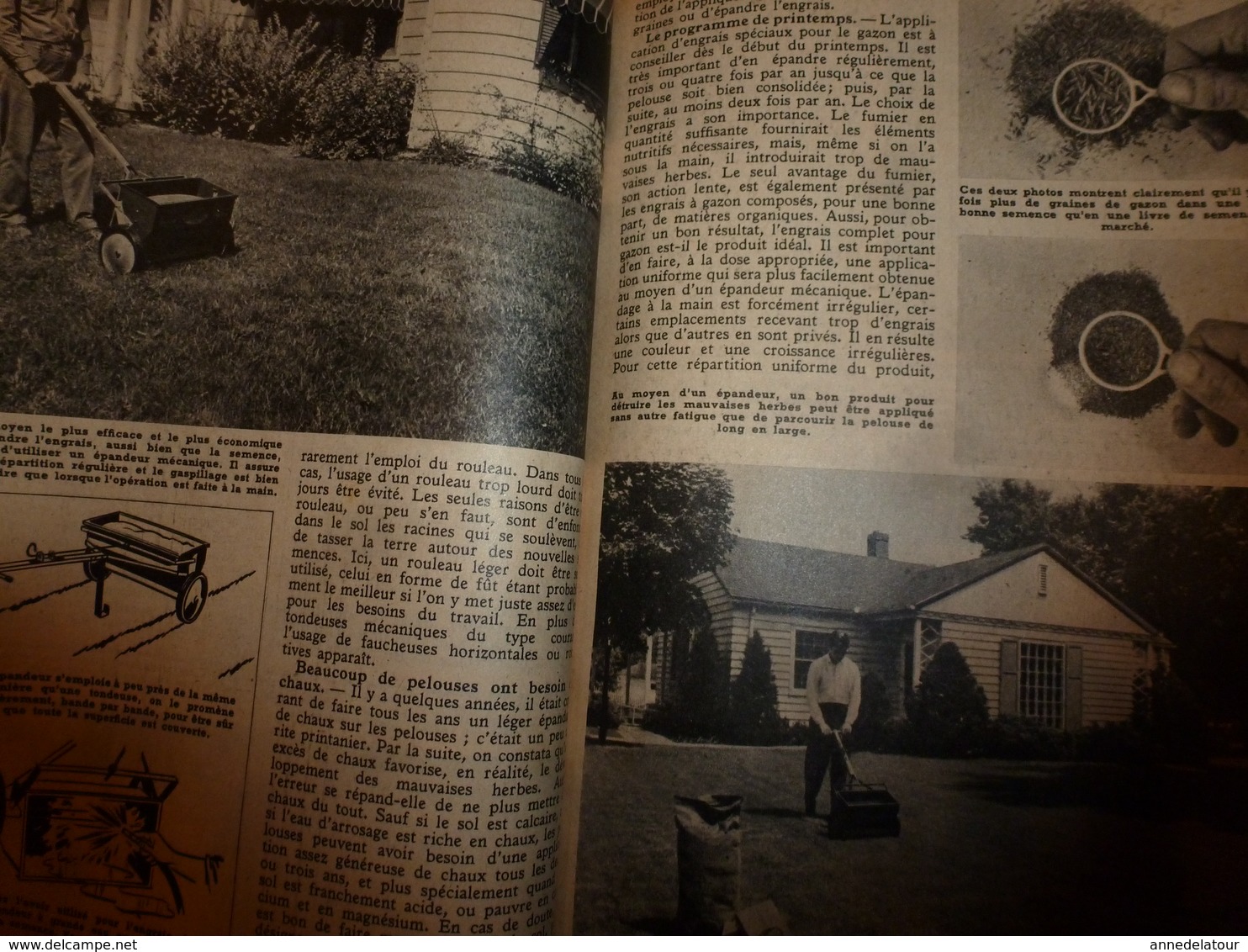 1951 MÉCANIQUE POPULAIRE: Construire sa maison en contre-plaqué (2e partie);Pour avoir une belle pelouse;Rejointoyer;etc