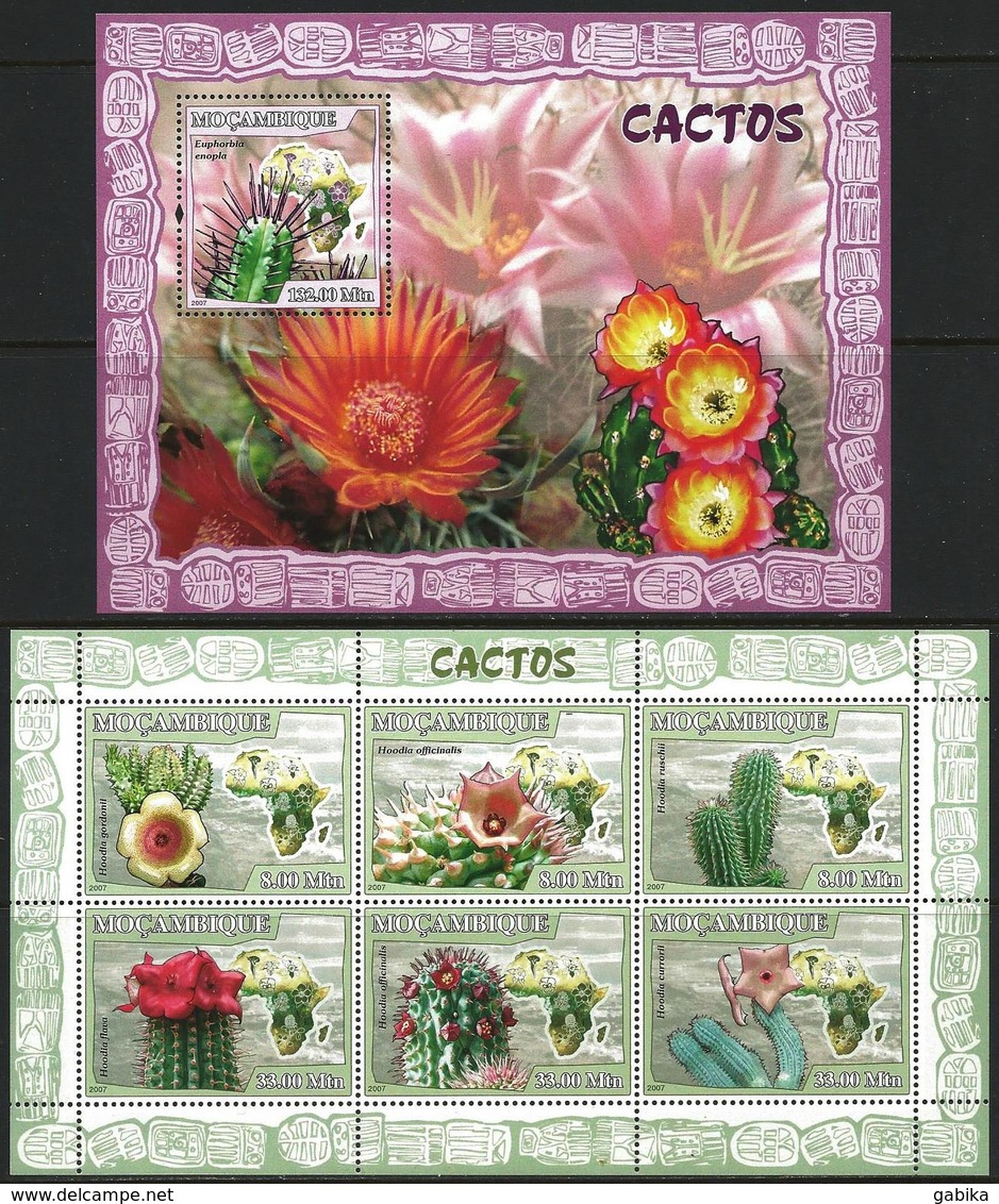 Mozambique 2007 MNH Cactus, Hoodia, Euphorbia, Plant - Mozambique