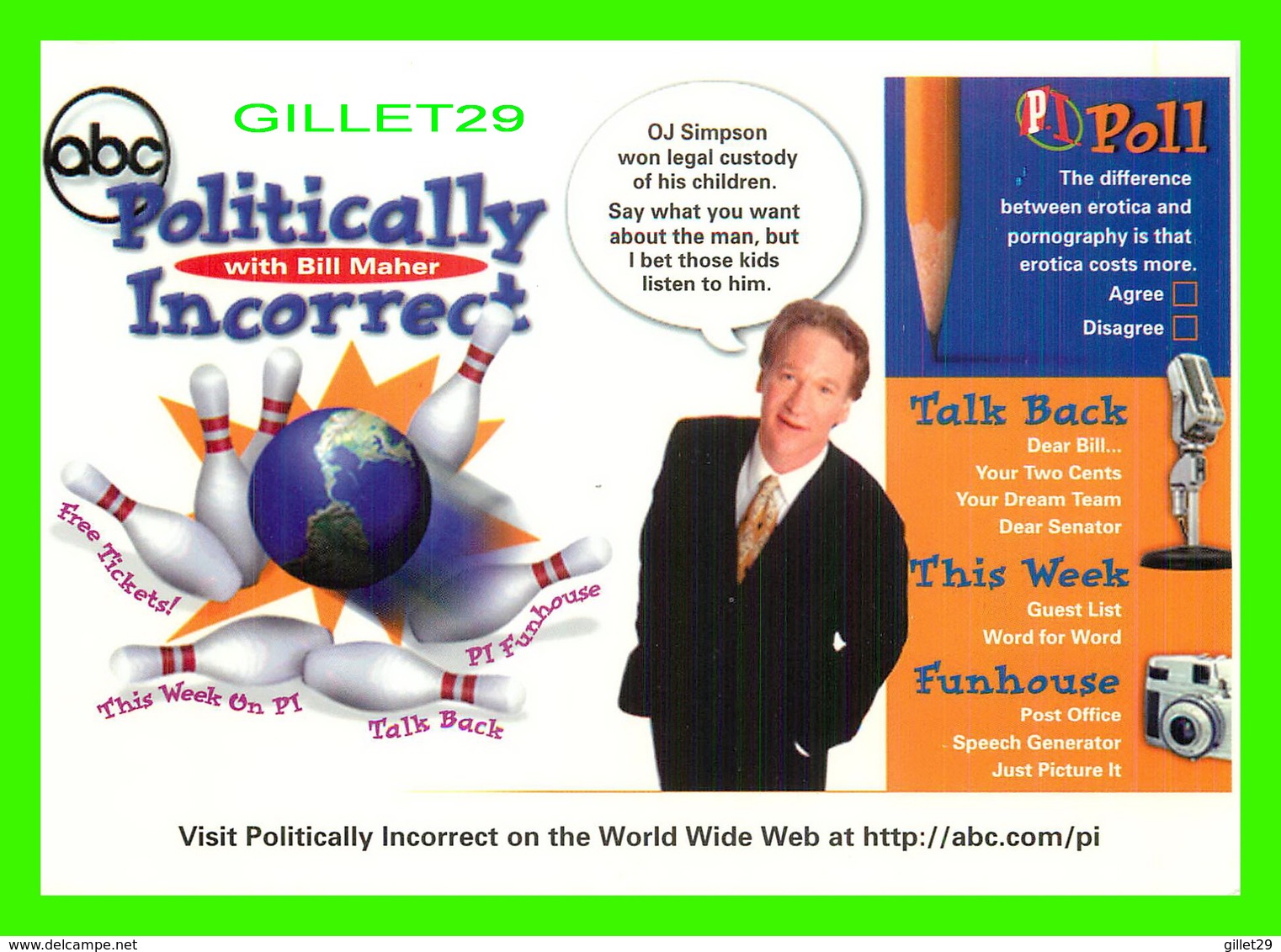 SPECTACLE THEATRE - BILL MAHER, POLITICALLY INCORRECT - - Theater