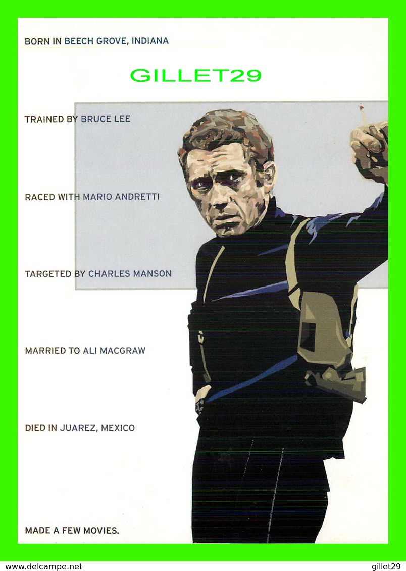 SPECTACLE ACTEURS - DISCOVER YOUR HERO, STEVE McQUEEN - - Acteurs