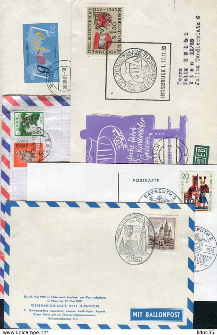 Weltweit / Belegeposten Mit Rd. 80 Belegen (5/278-400) - Vrac (max 999 Timbres)