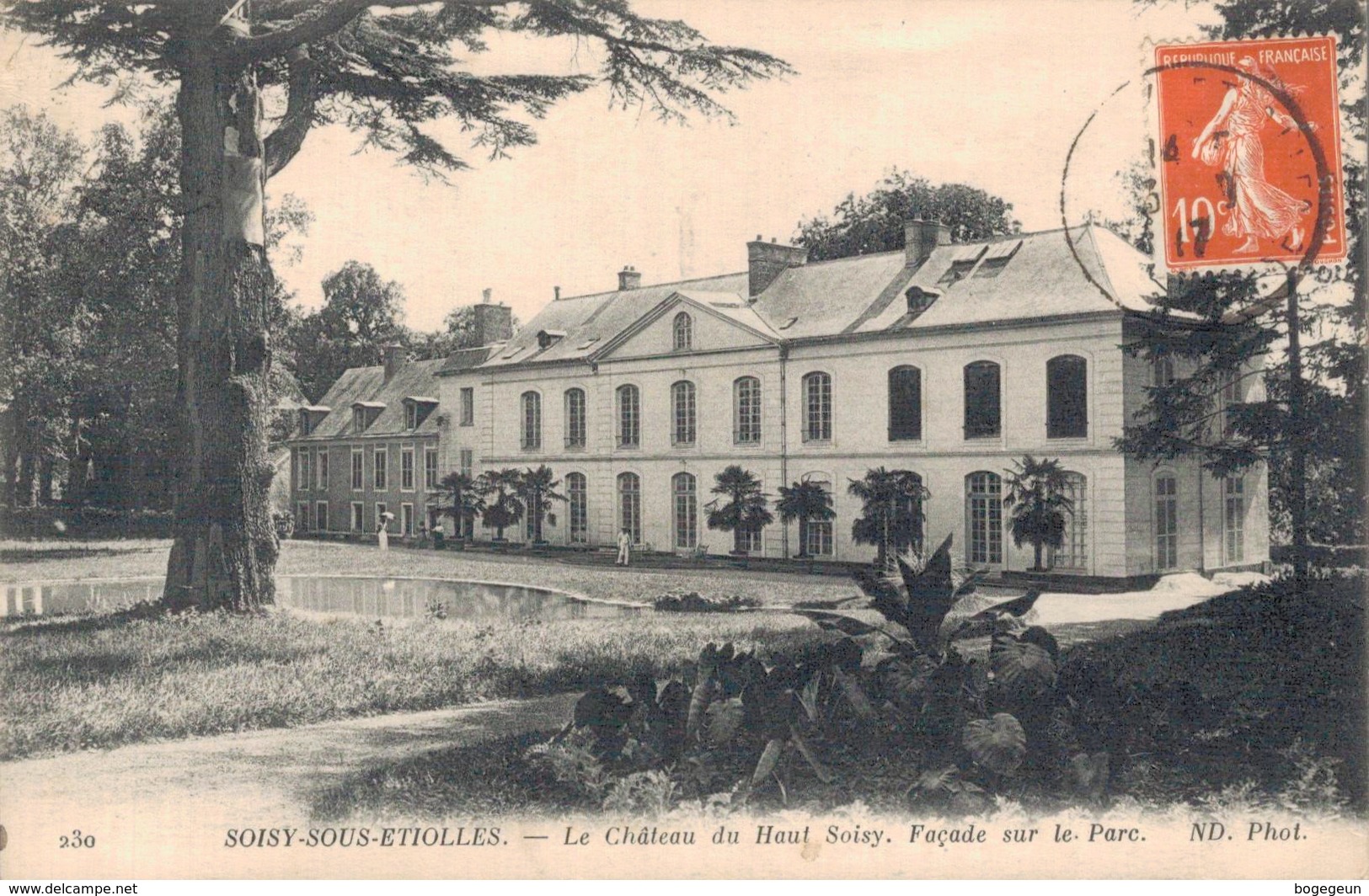 91 230 SOISY SOUS ETIOLLES Château Du Haut Soisy Façade Sur Le Parc - Other & Unclassified