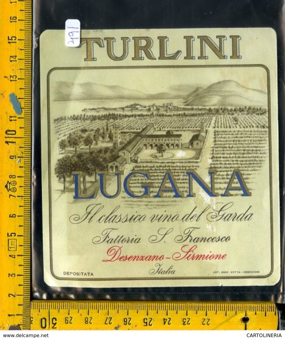 Etichetta Vino Liquore Lugana  Desenzano Sirmione - Autres & Non Classés