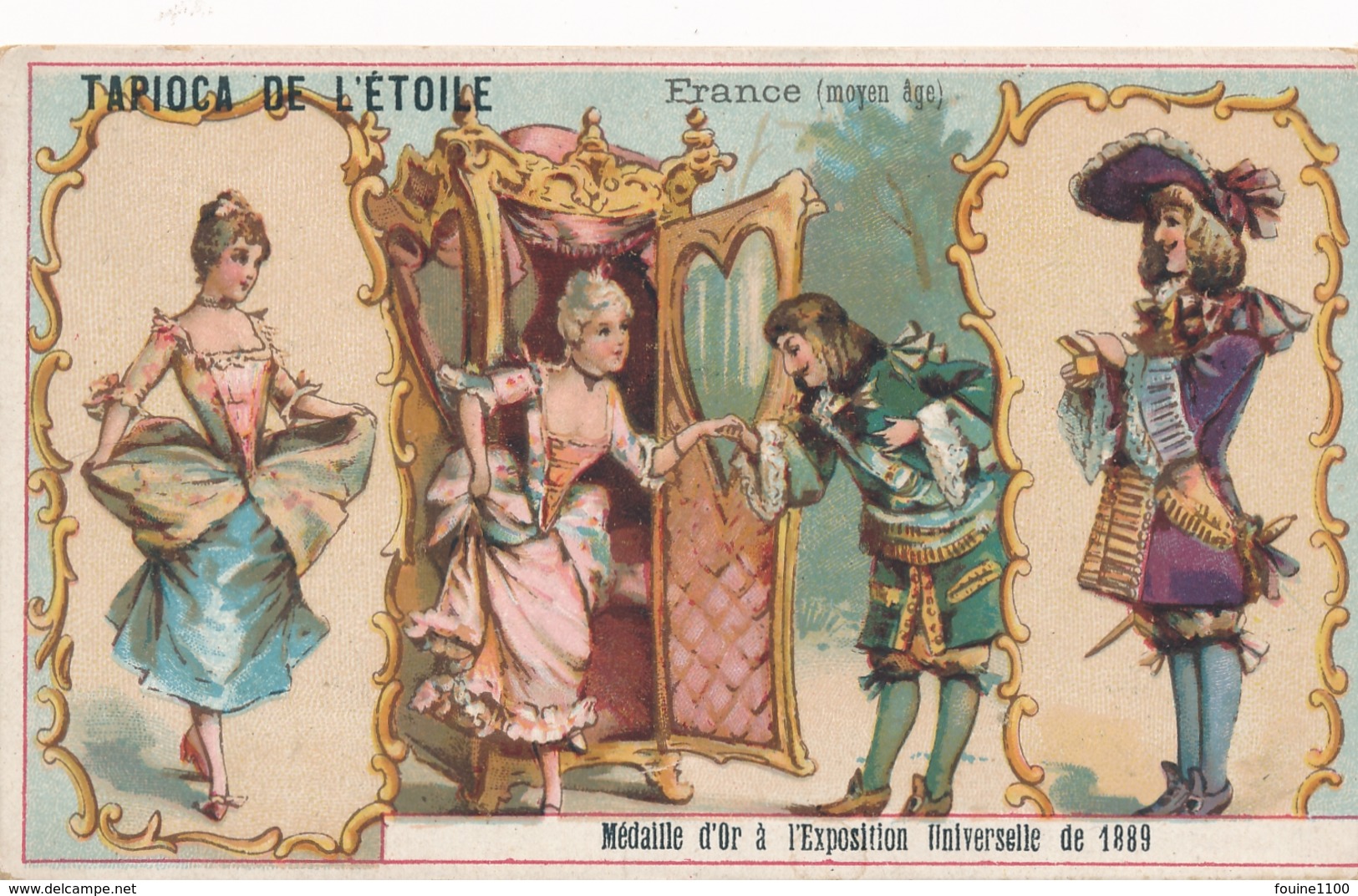 Chromo  France Moyen âge   Tapioca De L' étoile Médaille D'or à Exposition Universelle De 1889 Paris - Autres & Non Classés