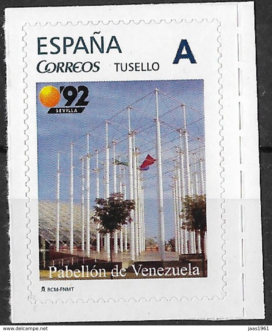 ESPAÑA. TUSELLO. EXPO'92 SEVILLA. PABELLON DE VENEZUELA - Nuevos