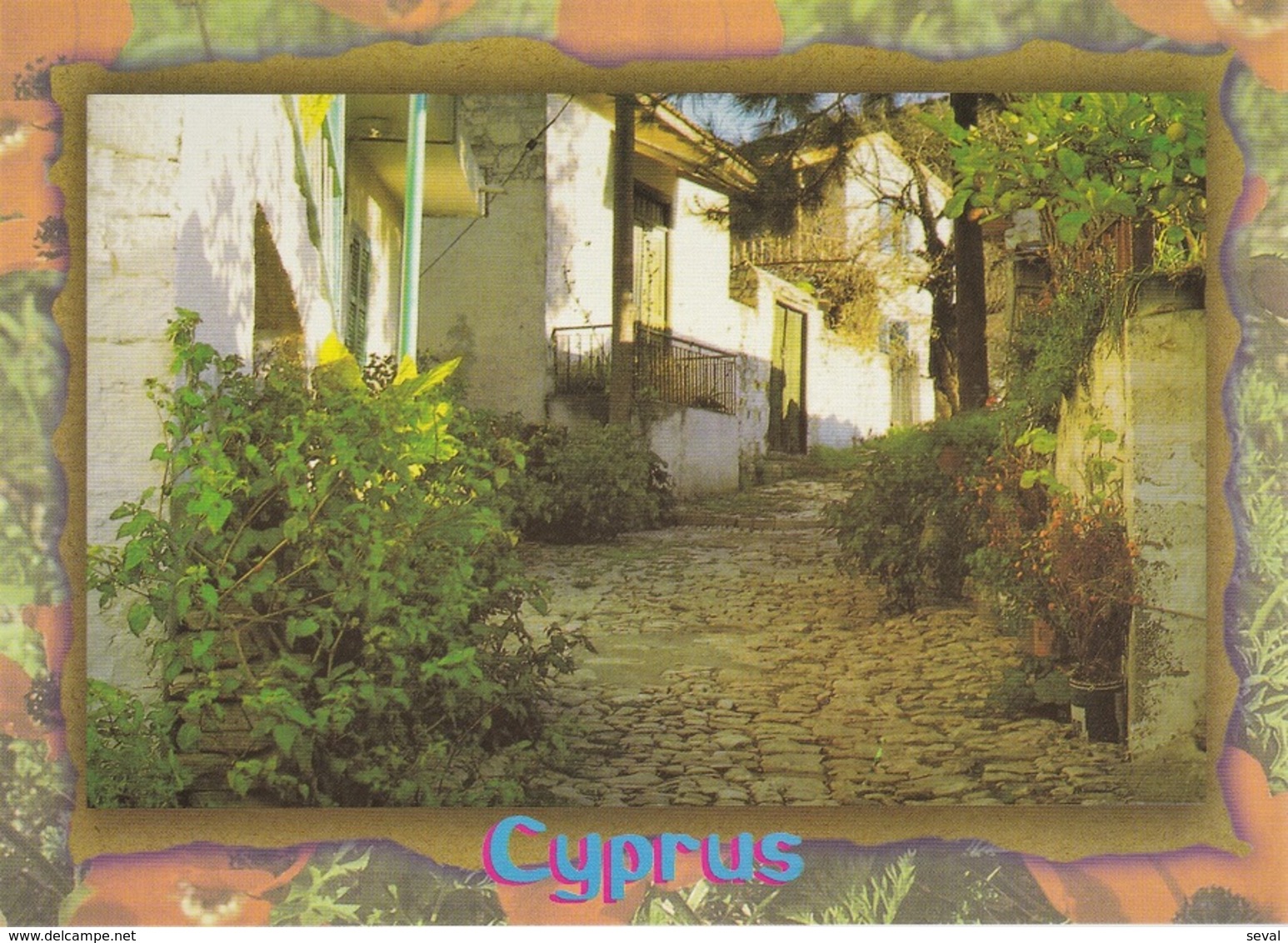 * Cyprus 1980's Postcard * Village Scene * Collection : Triarchos Helios: 8032 * - Chypre