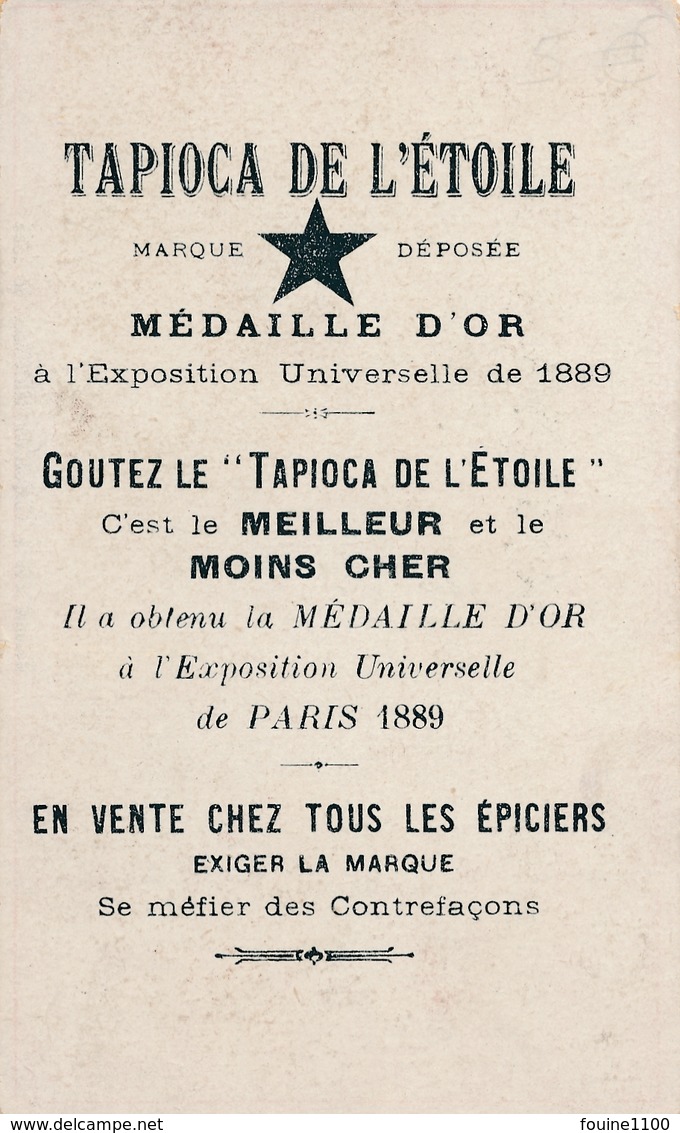 Chromo PATAGONIE Tapioca De L' étoile Médaille D'or à Exposition Universelle De 1889 Paris Chasse / Nid D'oiseau - Autres & Non Classés
