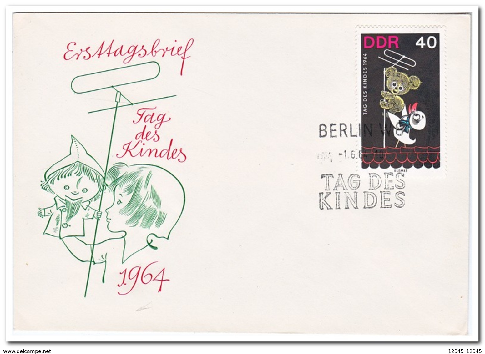 DDR 1964, FDC, Day Of The Child - Andere & Zonder Classificatie