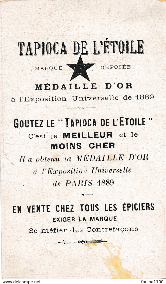 Chromo BOHEMIEN Tapioca De L' étoile Médaille D'or à Exposition Universelle De 1889 Paris Danse Voyance - Autres & Non Classés