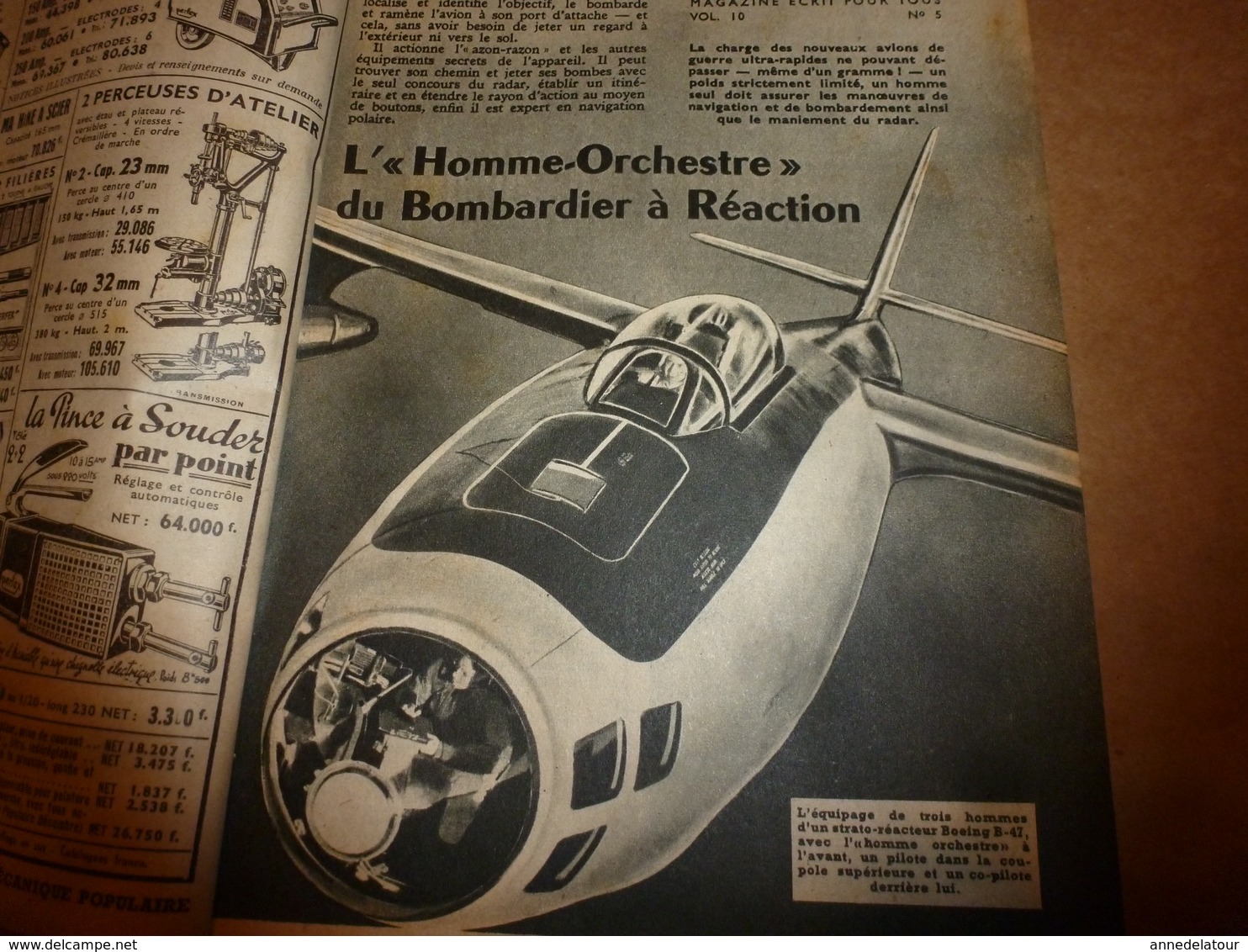 1951 MÉCANIQUE POPULAIRE: Je Construis Ma Maison En Contre-plaqué (5e Part);Auto A Pédales;Solution Bateau A Voile; Etc - Andere & Zonder Classificatie