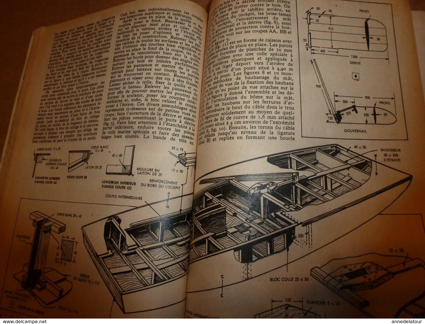 1951 MÉCANIQUE POPULAIRE: Je construis ma maison en contre-plaqué (5e part);Auto a pédales;Solution bateau a voile; etc
