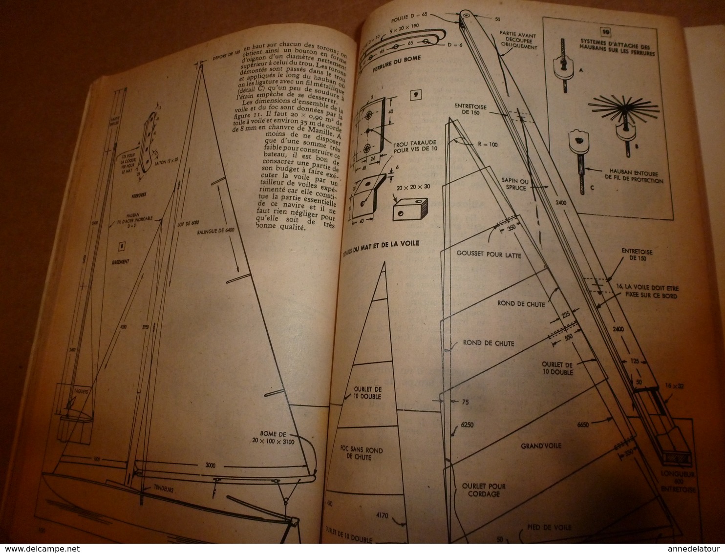 1951 MÉCANIQUE POPULAIRE: Je construis ma maison en contre-plaqué (5e part);Auto a pédales;Solution bateau a voile; etc