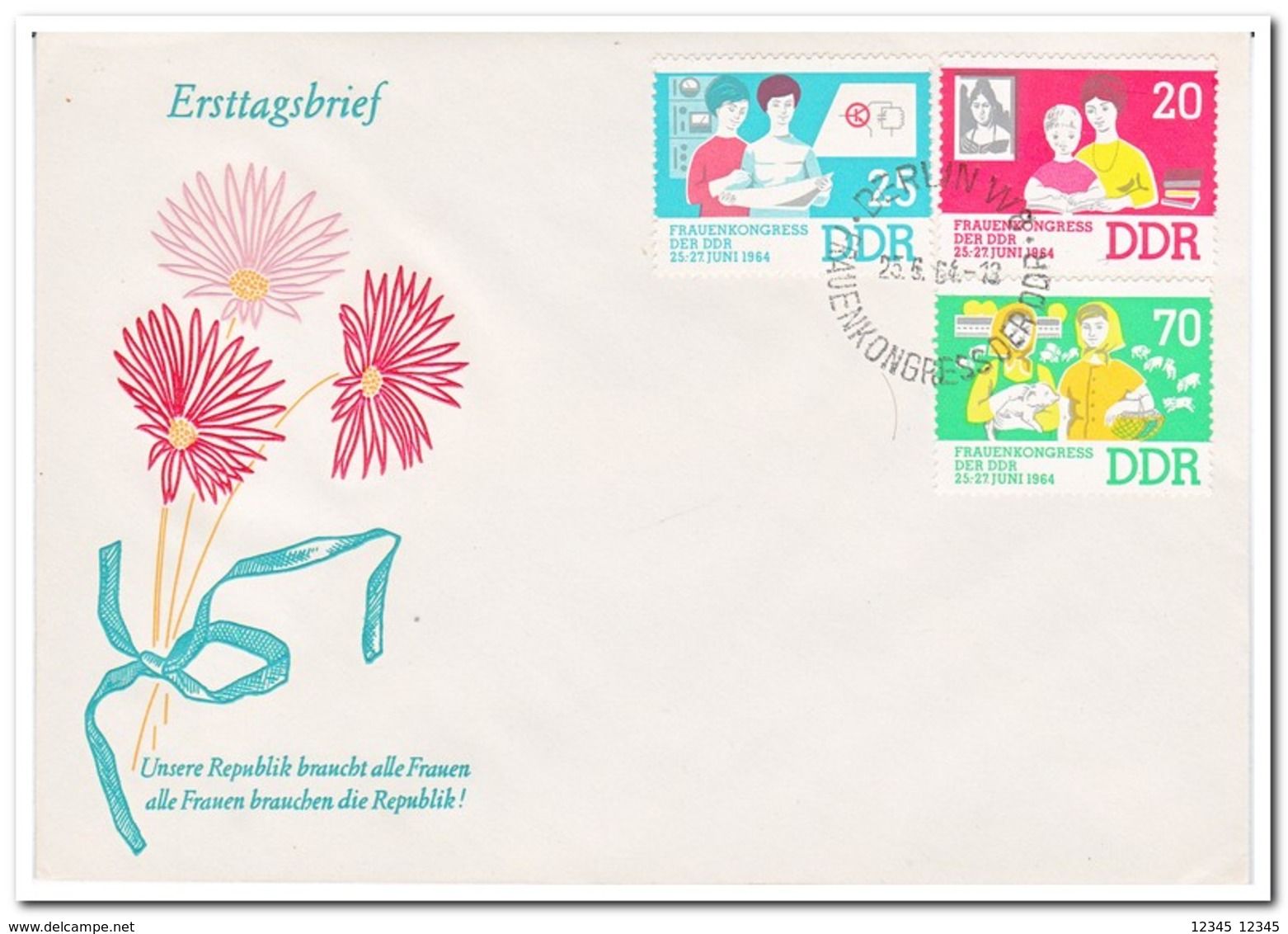 DDR 1964, FDC, Women's Congress Of The GDR - Autres & Non Classés