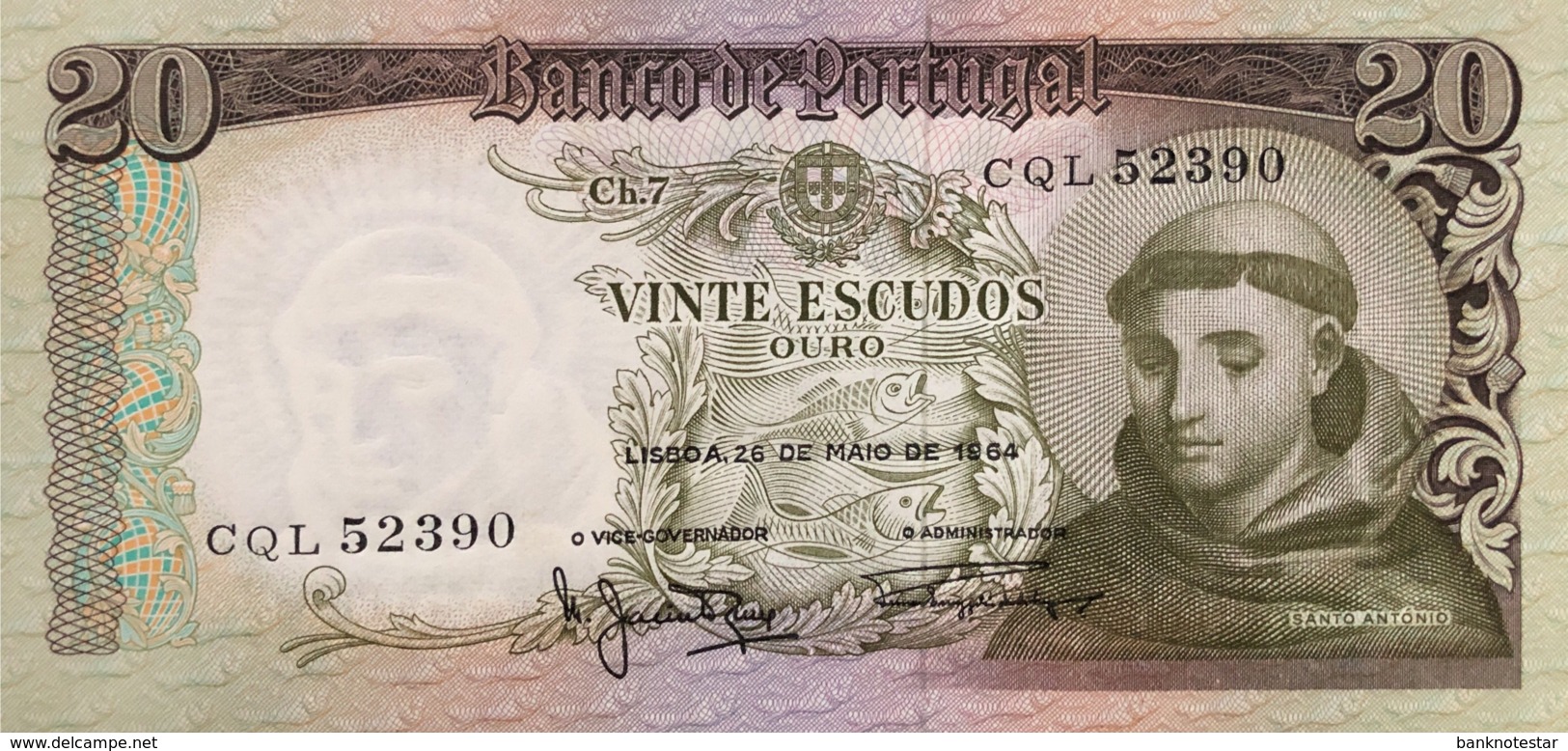 Portugal 20 Escudos, P-167b (26.5.1964) - UNC - Portugal