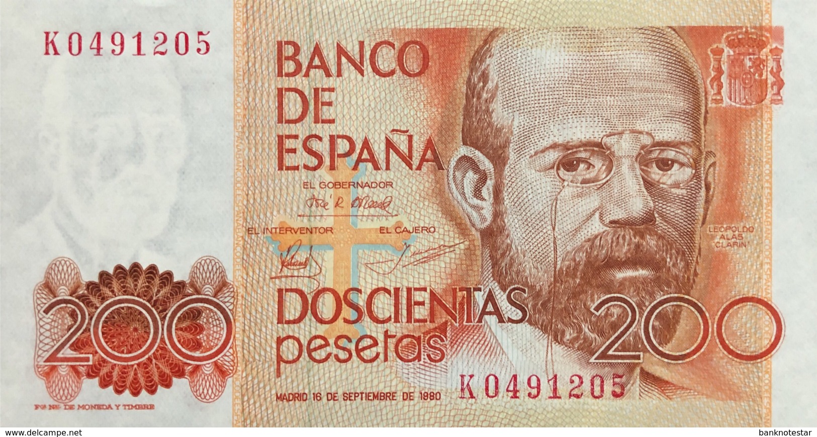 Spain 200 Pesetas, P-156 (16.9.1980) - UNC - [ 4] 1975-…: Juan Carlos I.