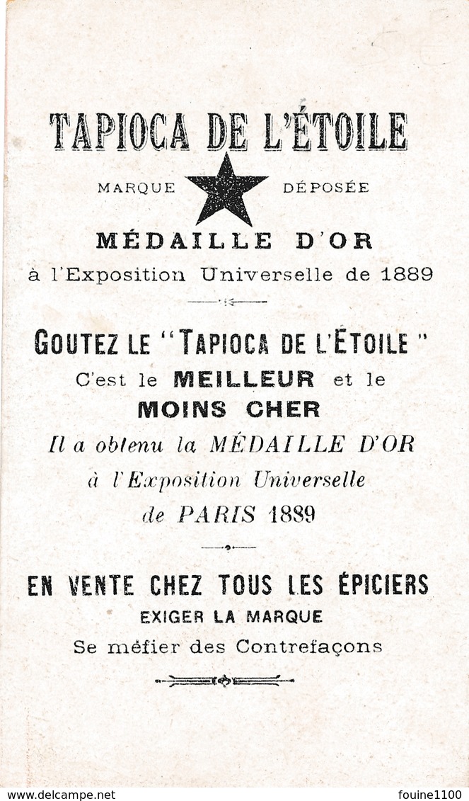 Chromo CUBA Tapioca De L' étoile Médaille D'or à Exposition Universelle De 1889 Paris Toréador Combat De Coq - Autres & Non Classés