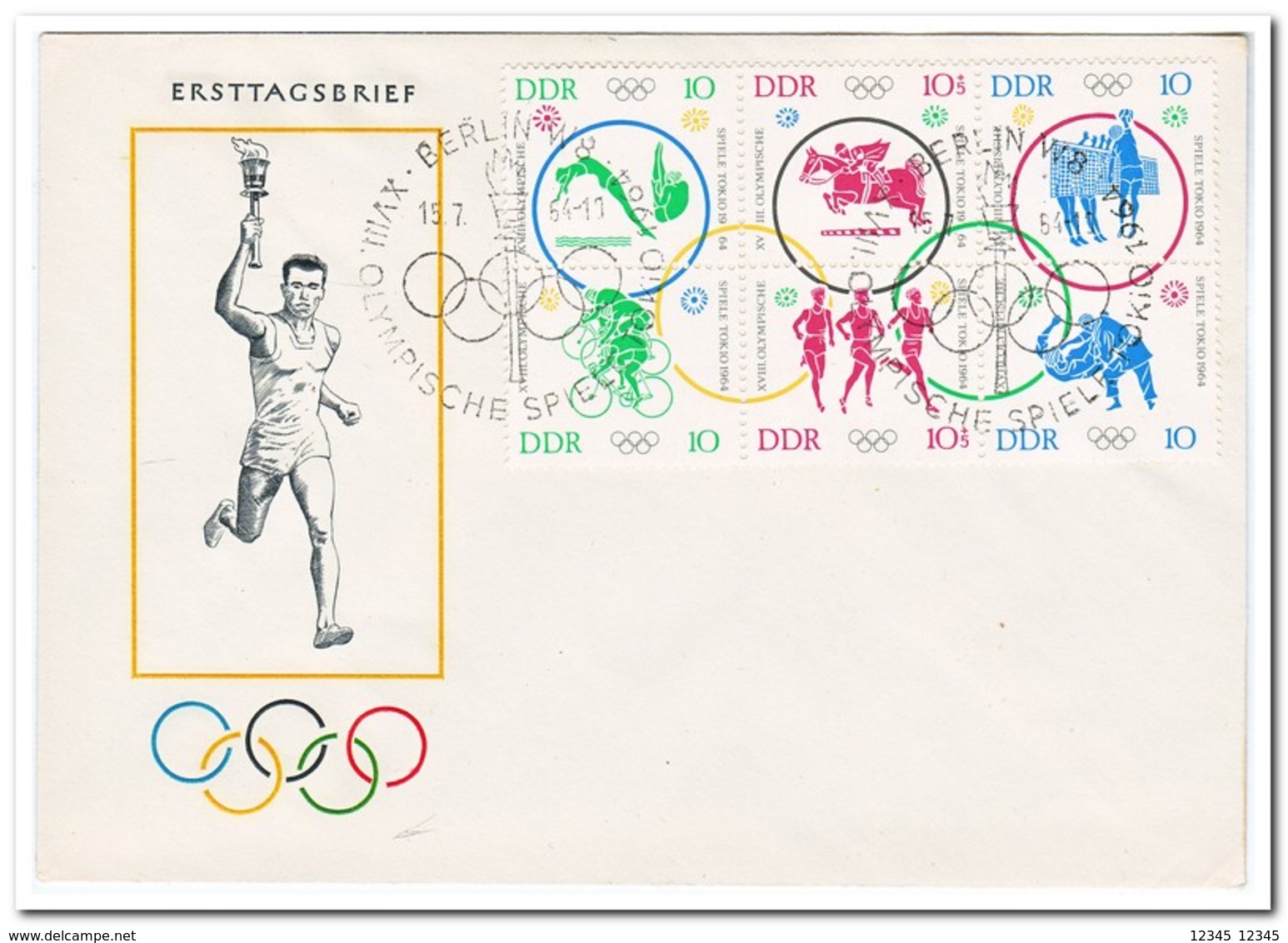 DDR 1964, FDC, Olympic Games - Andere & Zonder Classificatie