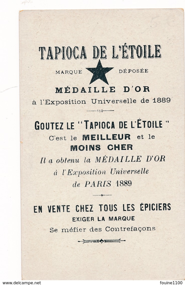 Chromo MEXIQUE Tapioca De L' étoile Médaille D'or à Exposition Universelle De 1889 Paris Jeu D'argent Déguisement Harpe - Autres & Non Classés