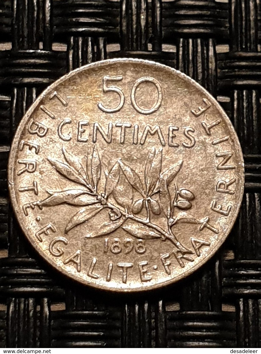 France 50 Centimes 1898 - Andere & Zonder Classificatie