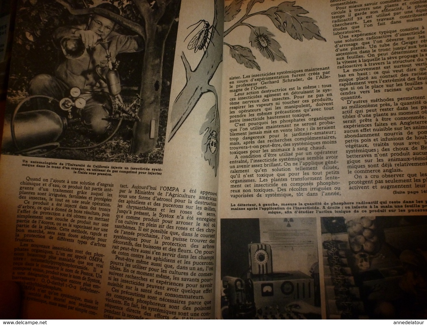 1952 MÉCANIQUE POPULAIRE:Les Plantes Se Défendent Contre Les Insectes;La Soucoupe Volante;Stop Aux Déperditions Chal;etc - Altri & Non Classificati