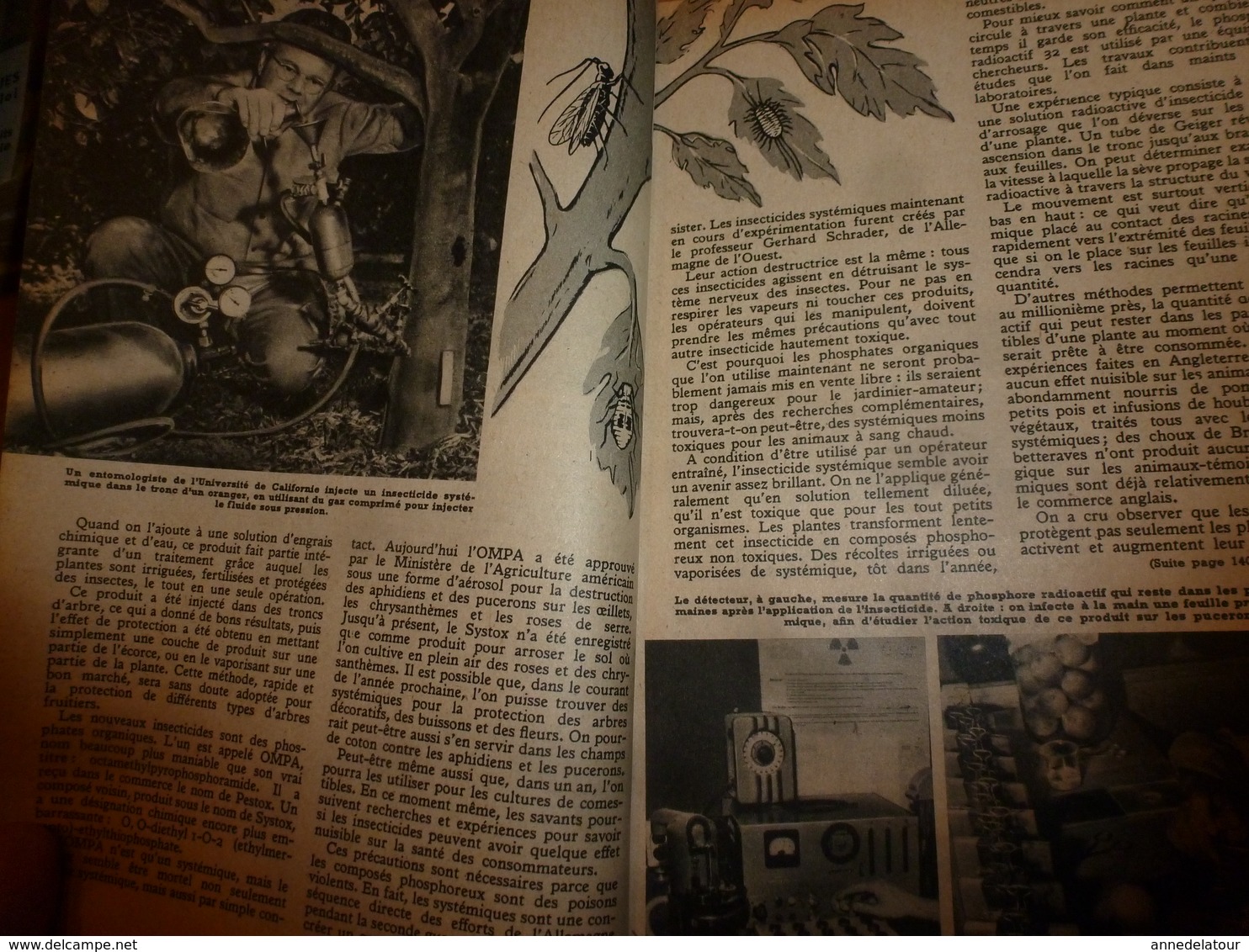 1952 MÉCANIQUE POPULAIRE:Les Plantes Se Défendent Contre Les Insectes;La Soucoupe Volante;Stop Aux Déperditions Chal;etc - Sonstige & Ohne Zuordnung