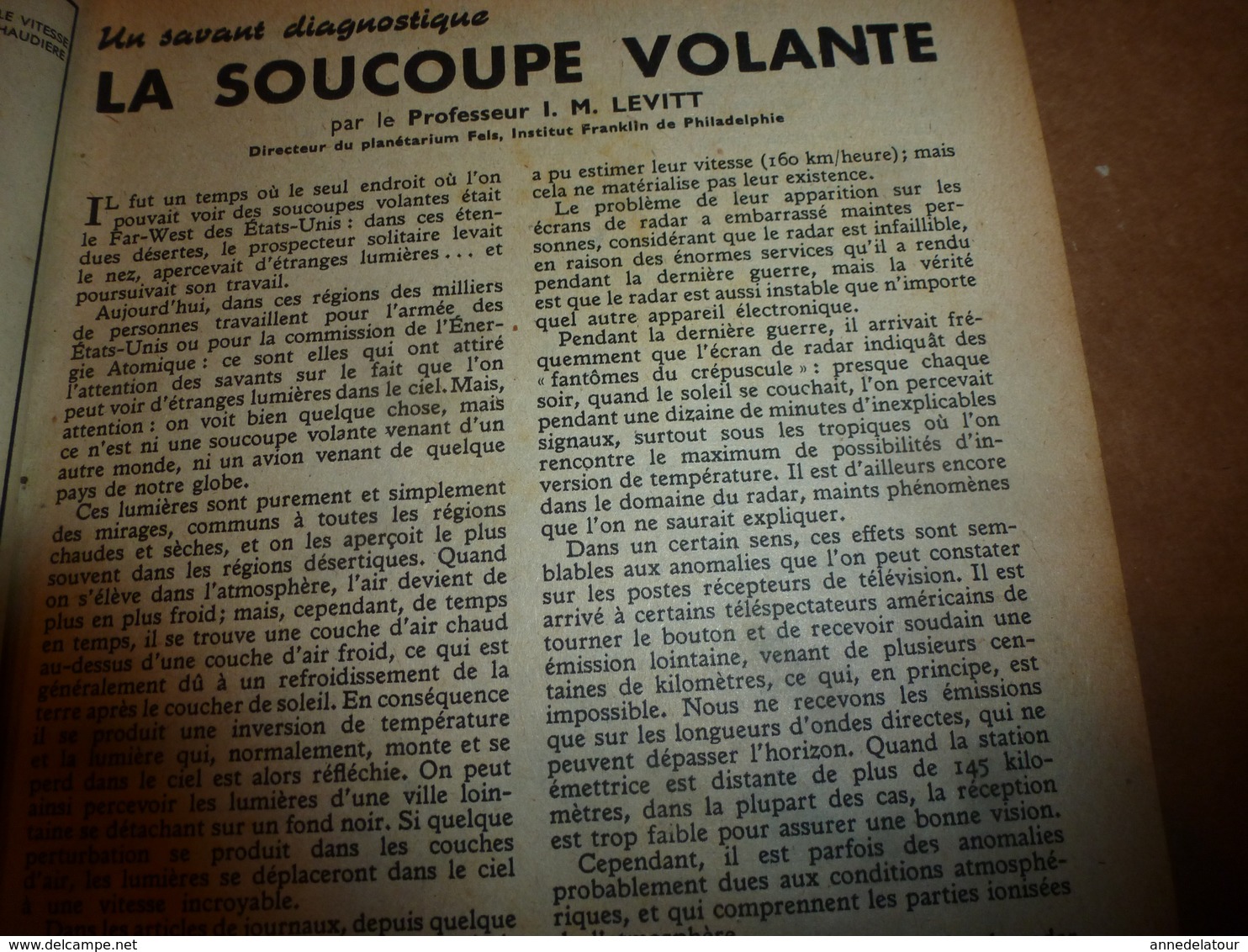 1952 MÉCANIQUE POPULAIRE:Les plantes se défendent contre les insectes;La soucoupe volante;Stop aux déperditions chal;etc