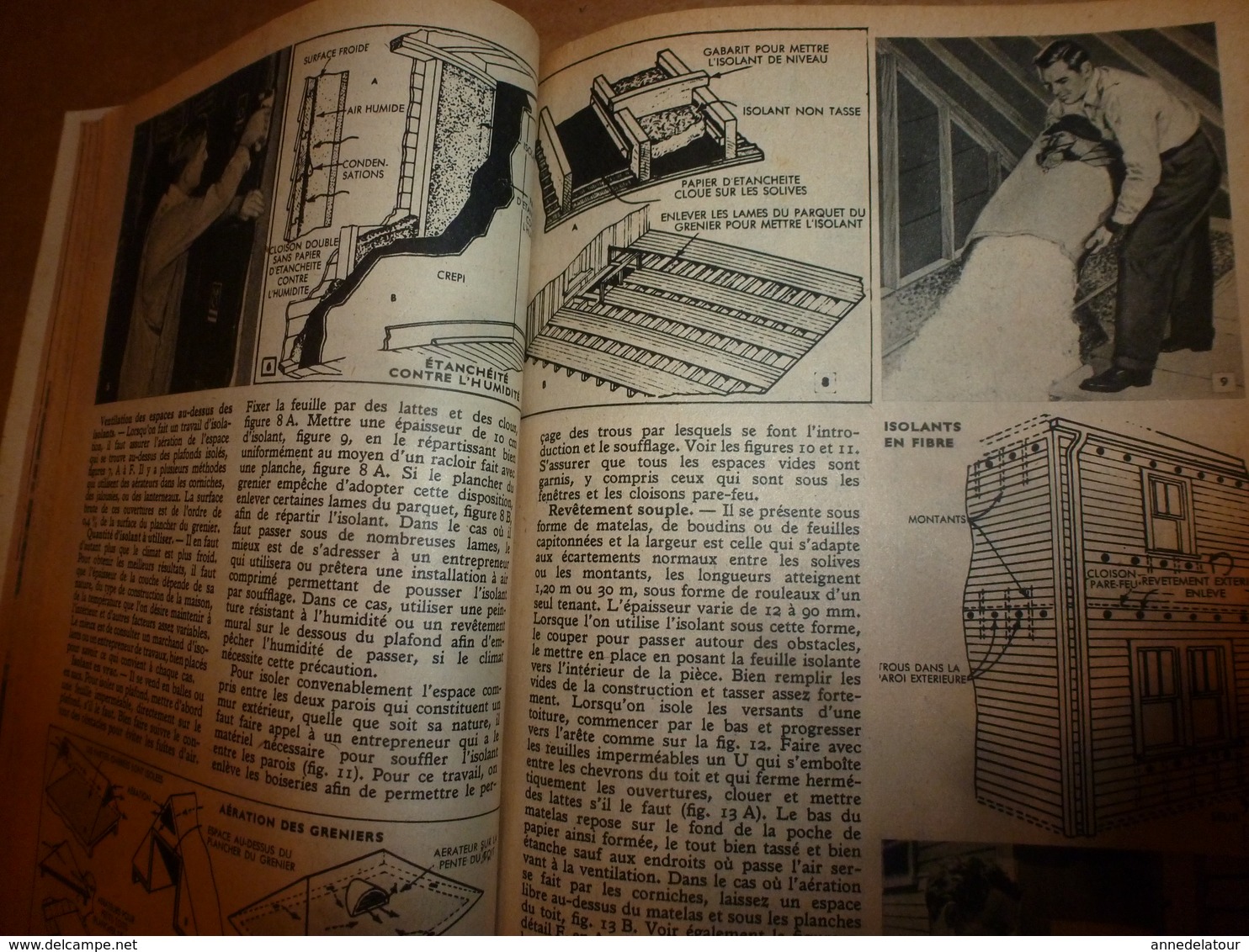 1952 MÉCANIQUE POPULAIRE:Les plantes se défendent contre les insectes;La soucoupe volante;Stop aux déperditions chal;etc