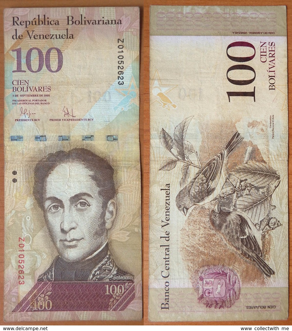 Venezuela 100 Bolivares 2009 Replacement - Venezuela