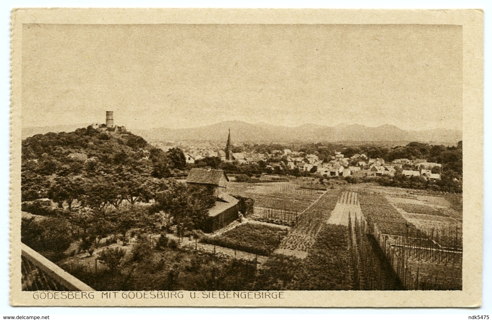 ALLEMAGNE : GODESBERG MIT GODESBERG U. SIEBENGEBIRGE - Bonn