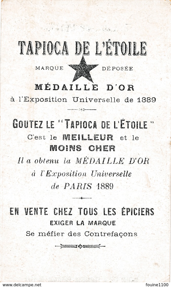 Chromo TURQUIE Tapioca De L' étoile Médaille D'or à L'exposition Universelle De 1889 Paris Danse - Autres & Non Classés