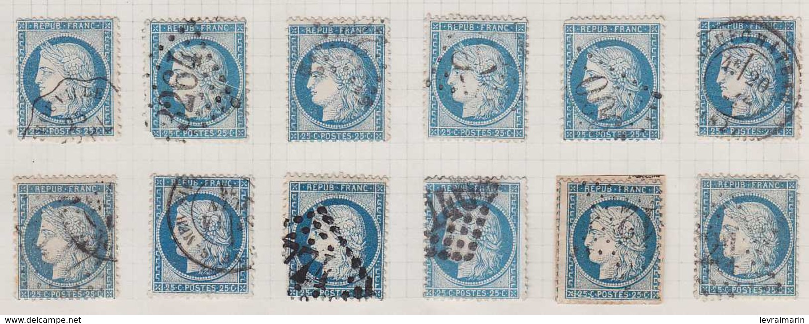 N°60C Collection De 156 Variétés Dont Suarnet, Griffes, Taches, Filets, Légendes, Médaillons, TB Et Ensemble Rare - 1871-1875 Ceres