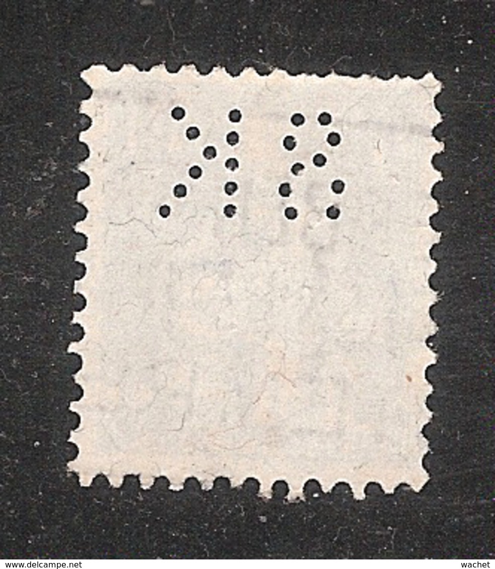 Perfin/perforé/lochung Switzerland No 169 1921-1924 - Hélvetie Assise Avec épée SK  Schweizerische Kreditanstalt - Perforadas