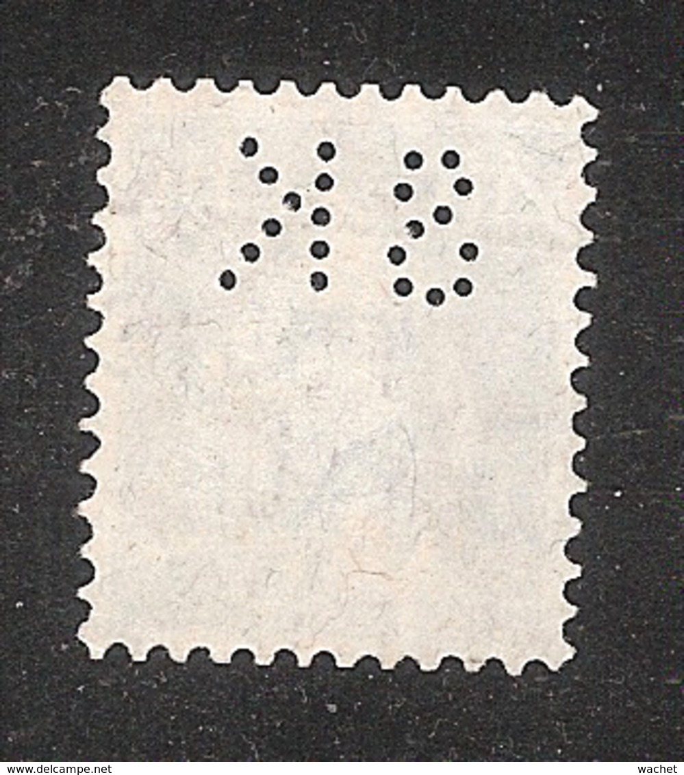 Perfin/perforé/lochung Switzerland No 169 1921-1924 - Hélvetie Assise Avec épée SK  Schweizerische Kreditanstalt - Perforadas