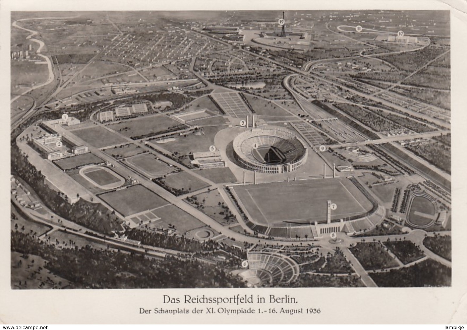 Deutsches Reich Postkarte 1936 Olympiade - Briefe U. Dokumente