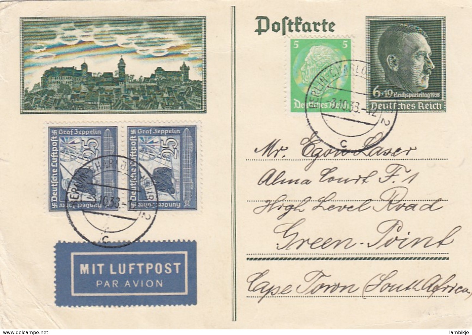 Deutsches Reich Postkarte P272 1938 - Briefe U. Dokumente