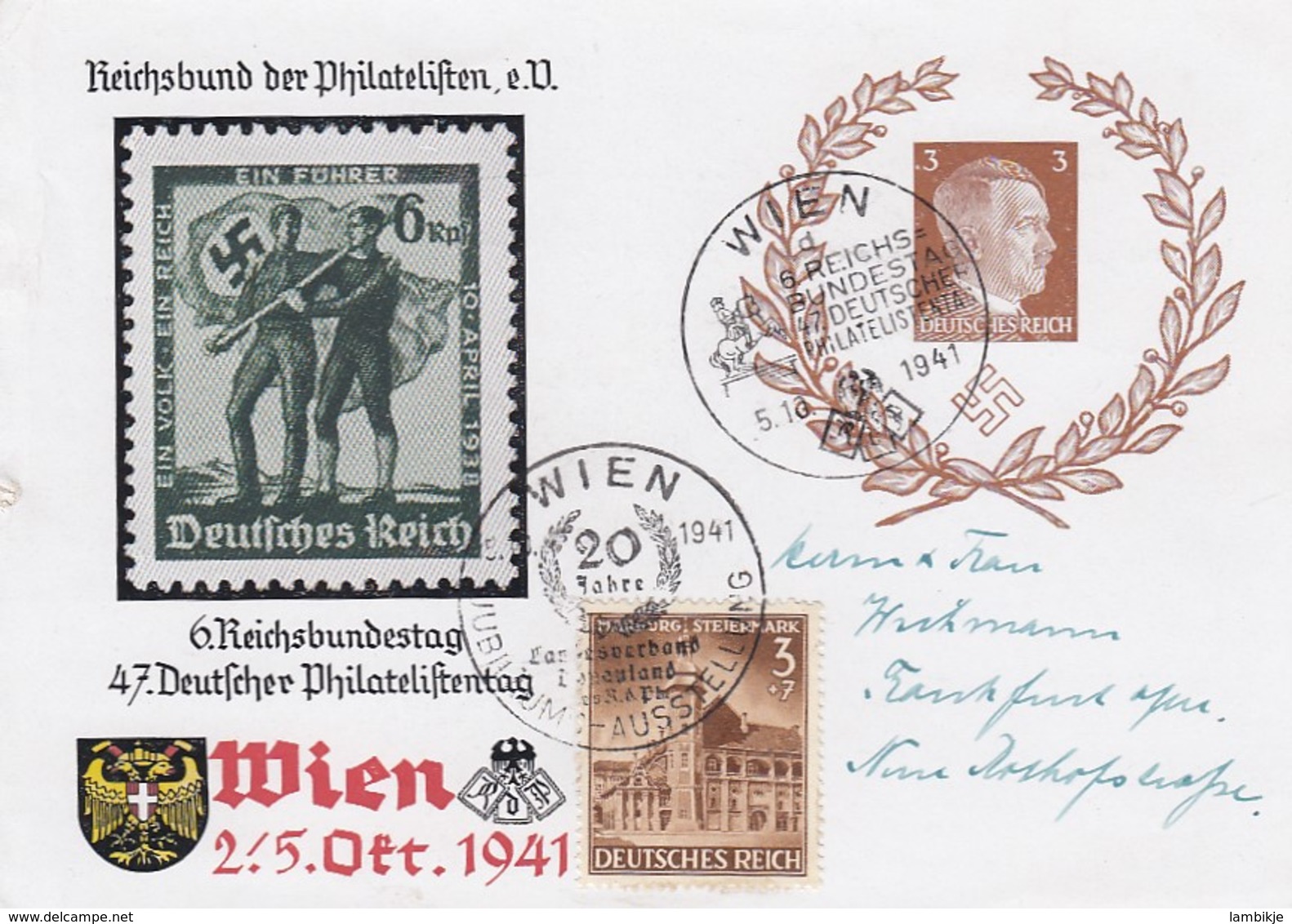 Deutsches Reich Postkarte P306 1941 - Briefe U. Dokumente