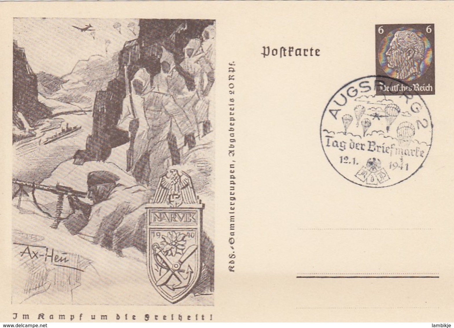 Deutsches Reich Postkarte P242/03 1941 - Briefe U. Dokumente
