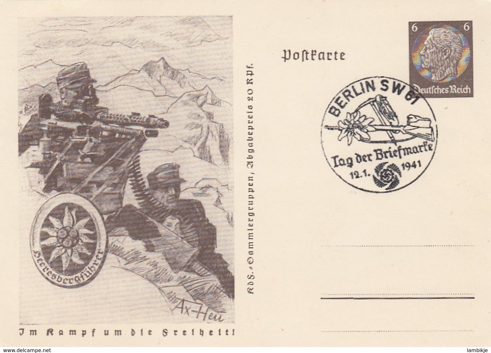 Deutsches Reich Postkarte P242/02 1941 - Briefe U. Dokumente