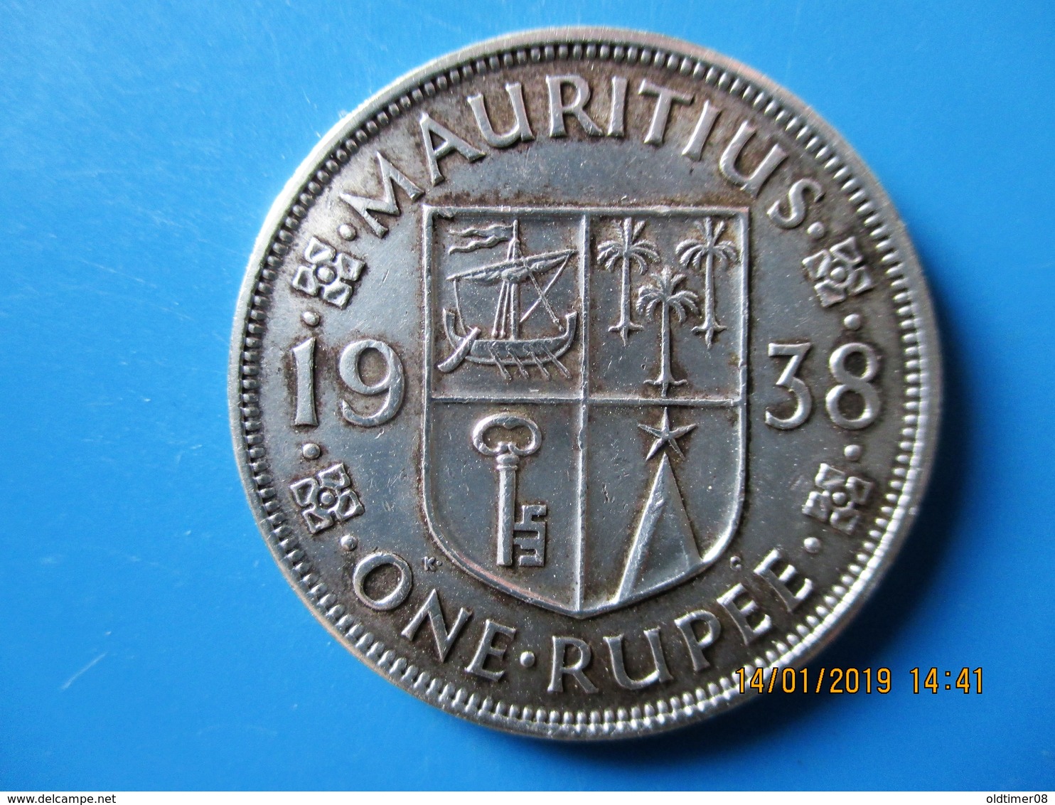 Maurice, Georges VI, 1 Rupee 1938 TTB - Mauritius