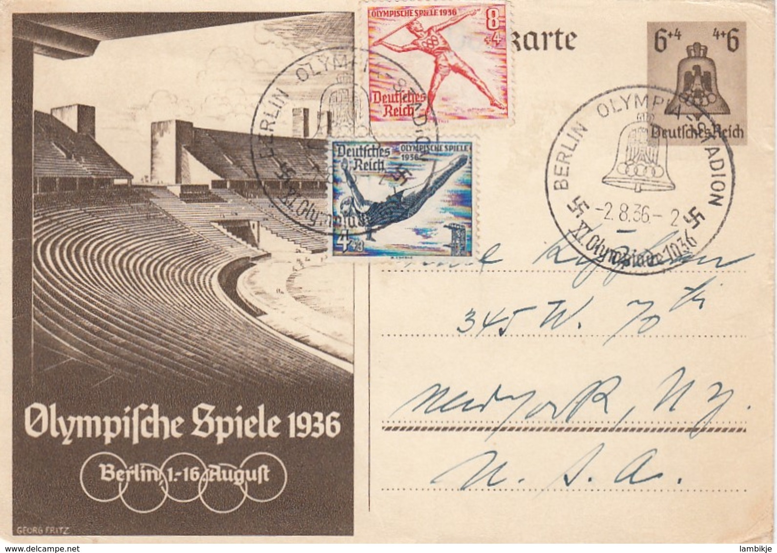 Deutsches Reich Postkarte P259 1936 - Briefe U. Dokumente