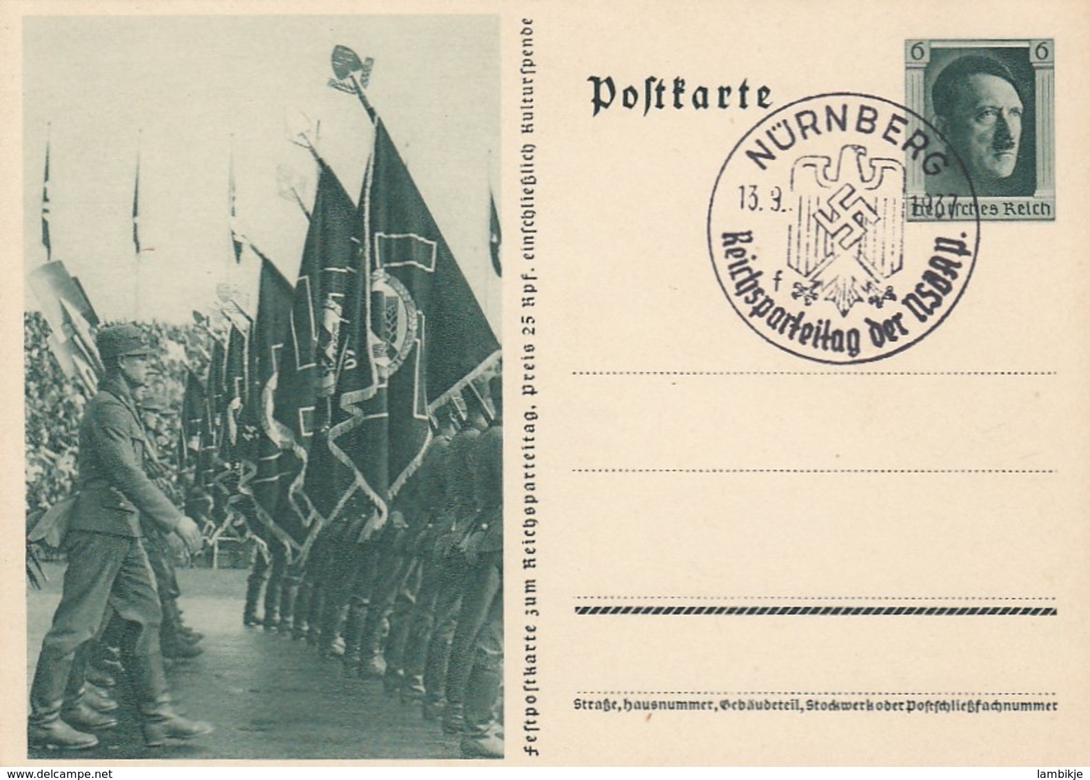Deutsches Reich Postkarte P264/02 1937 - Briefe U. Dokumente
