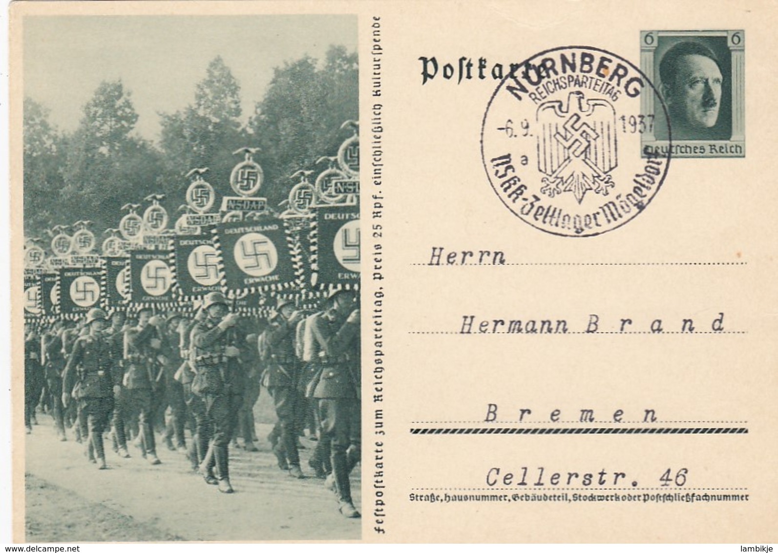 Deutsches Reich Postkarte P264/06 1937 - Briefe U. Dokumente