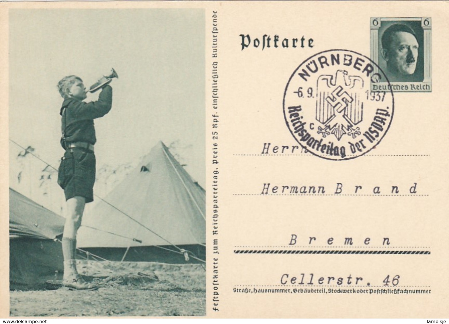 Deutsches Reich Postkarte P264/07 1937 - Briefe U. Dokumente