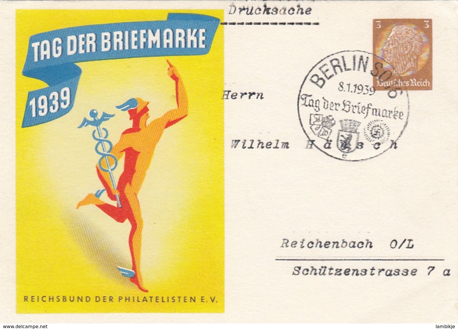 Deutsches Reich Postkarte P239/01 1938 - Briefe U. Dokumente